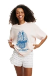 Cotton On The Boxy Graphic Tee In Fruta  Flossy Pink