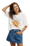 Cotton On The Boxy Graphic Tee In Solstice Vintage White
