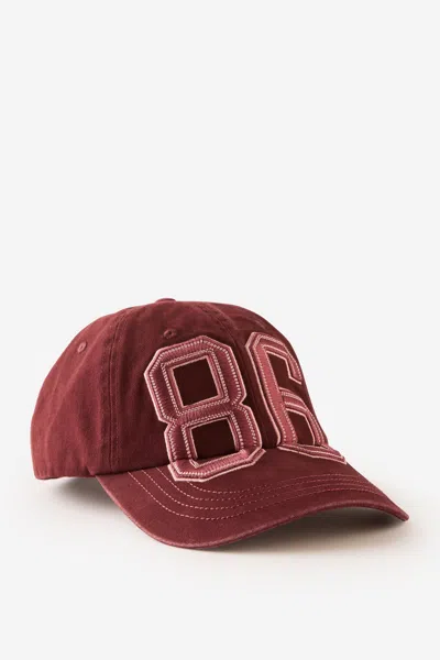 Cotton On The Classic Cap In 86/deep Pomegranate