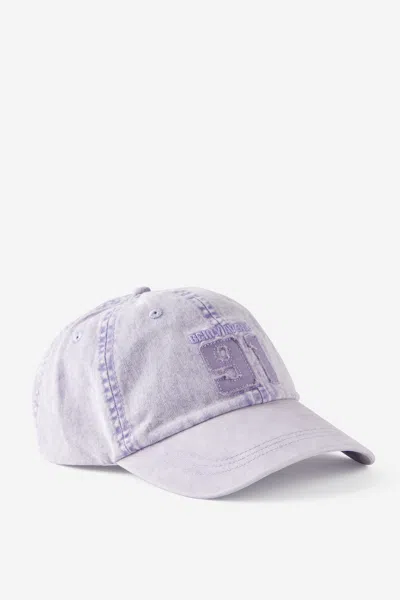 Cotton On The Classic Cap In Bckly Avenue 91/washed Mauve Mist