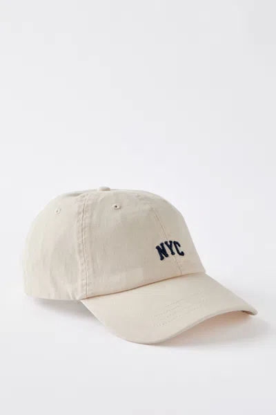 Cotton On The Classic Cap In Nyc/ecru