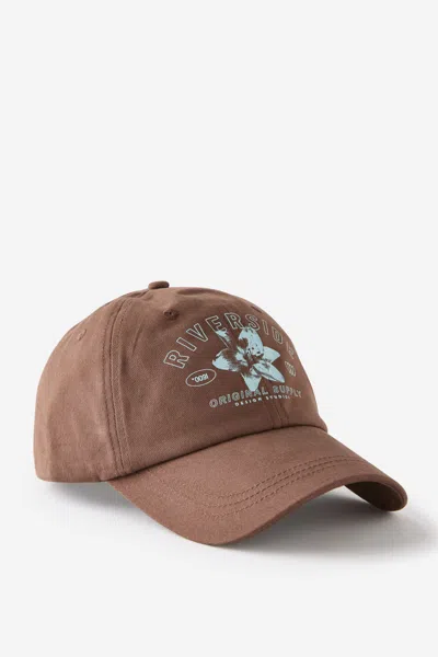 Cotton On The Classic Cap In Riverside Floral/rich Mocha