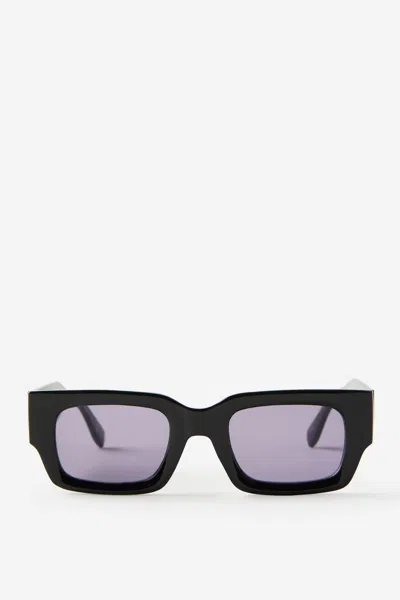 Cotton On The Crawler Sunglasses In Black/purple