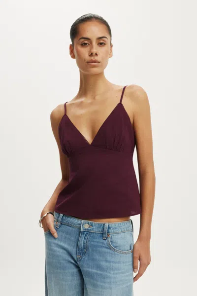 Cotton On The Daydream Cami In Burgundy