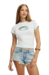 Cotton On The Double Layer Tiny Graphic Tee In Multi
