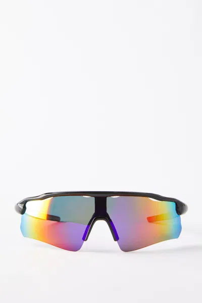 Cotton On The Gatecrasher Sunglasses In Black/orange Polarized