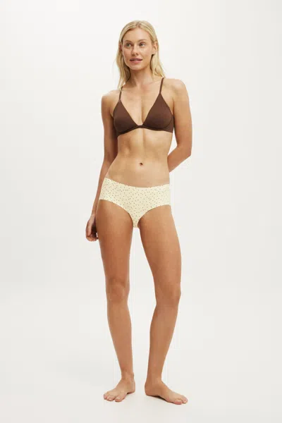 Cotton On The Invisible Boyleg Brief In Bec Spot Banana Cream