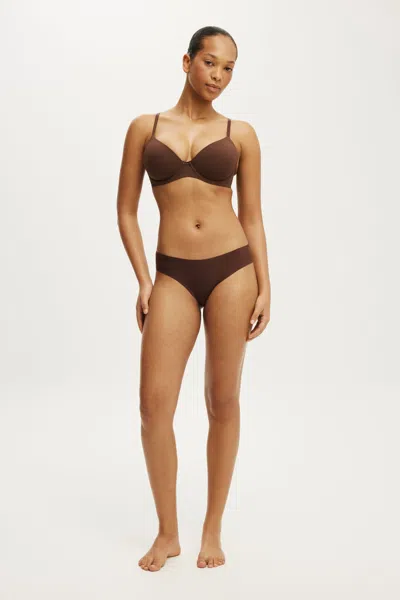 Cotton On The Invisible Cheeky Brief In French Roast