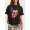 Cotton On The Lcn Boxy Graphic Tee In Rolling Stones Heritage