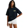 Cotton On The Lcn Boxy Graphic Tee In Salt Lake Shapes  Ink Navy