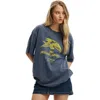 Cotton On The Lcn Music Boxy Graphic Tee In Gray