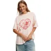 Cotton On The Lcn Music Boxy Graphic Tee In Guns N Roses Angel Cherry