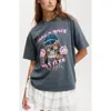 Cotton On The Lcn Music Boxy Graphic Tee In Guns N Roses Leather Hat