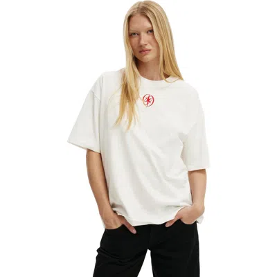 Cotton On The Lcn Music Boxy Graphic Tee In Katseye Photograph Vintage