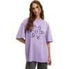 Cotton On The Lcn Music Boxy Graphic Tee In Purple