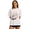 Cotton On The Lcn Music Boxy Graphic Tee In White