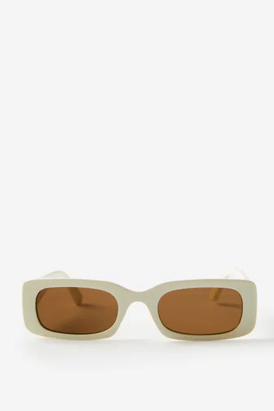 Cotton On The Myth Sunglasses In Bone/brown