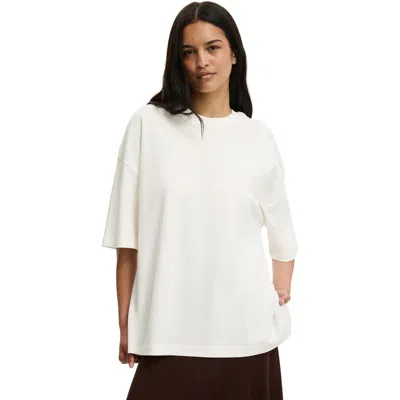 Cotton On The Oversized Crew Tee In White