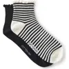 Cotton On The Perfect Pair Frill Rib Ankle 2pk In Multi