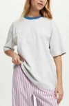 Cotton On The Premium Boxy Graphic Tee In New York 13soft Grey Marle