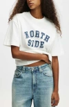 Cotton On The Premium Boxy Graphic Tee In North Side Vintage White