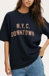 Cotton On The Premium Boxy Graphic Tee In Nyc Downtown  Total Eclipse
