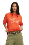 Cotton On The Premium Boxy Graphic Tee In Orange