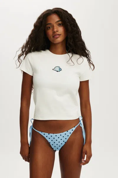Cotton On The Resort Baby Graphic Tshirt In Vintage White/tropical Fish