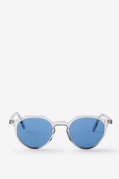 Cotton On The Sundown Sunglasses In Grey Crystal/blue