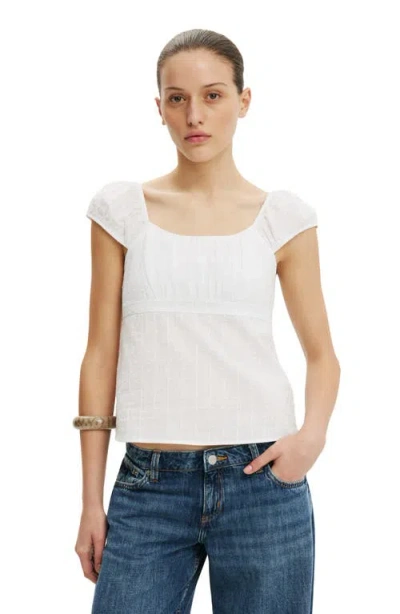 Cotton On Tie Back Babydoll Top