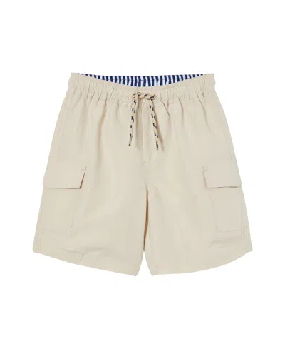 Cotton On Kids' Toddler And Little Boys Bailey Cargo Boardshorts In Beige