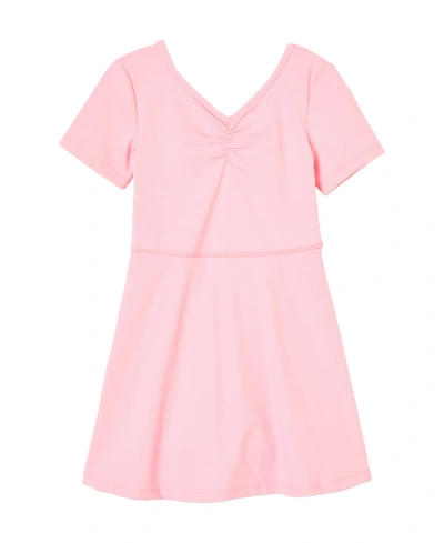 Cotton On Babies' Toddler Girls Sadie Dance Short Sleeve Dress In Blush Pink
