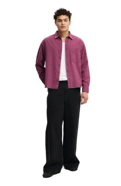 Cotton On Tribeca Long Sleeve Shirt In Purple