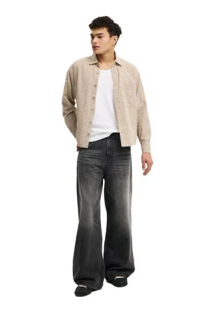 Cotton On Tribeca Long Sleeve Shirt In Neutral