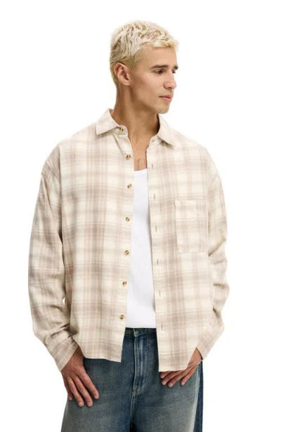 Cotton On Tribeca Long Sleeve Shirt In Neutral