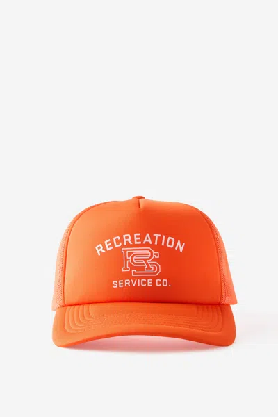Cotton On Trucker Hat In Orange/recreation