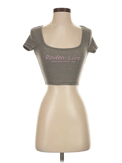Pre-owned Cotton On Tube Top Gray Sweetheart Neckline Tops