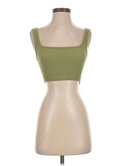 Pre-owned Cotton On Tube Top Green Strapless Neckline Tops