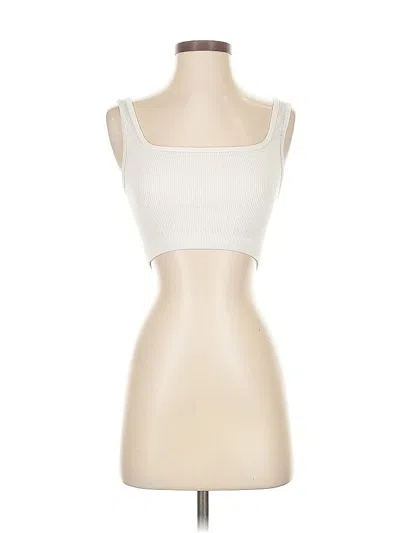 Pre-owned Cotton On Tube Top Ivory Strapless Neckline Tops In White