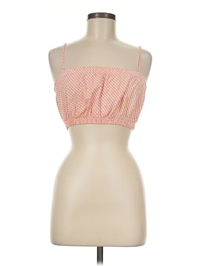 Pre-owned Cotton On Tube Top Orange Strapless Neckline Tops