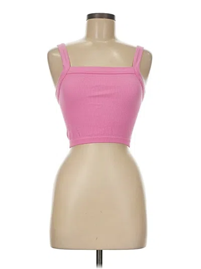 Pre-owned Cotton On Tube Top Pink Strapless Neckline Tops