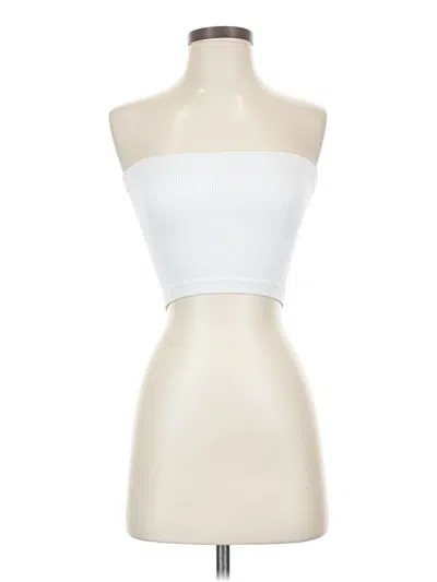 Pre-owned Cotton On Tube Top White Strapless Neckline Tops
