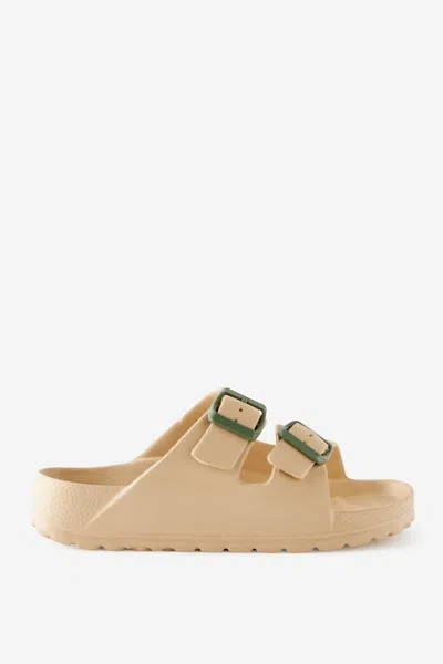 Cotton On Kids' Twin Strap Slide In Brown