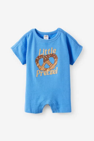 Cotton On Kids' Tyla Knit Playsuit In Blue