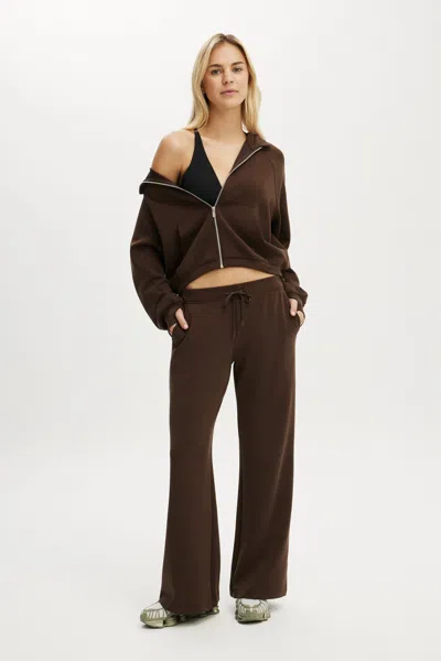 Cotton On Ultimate Soft Wide Leg Pant In French Roast