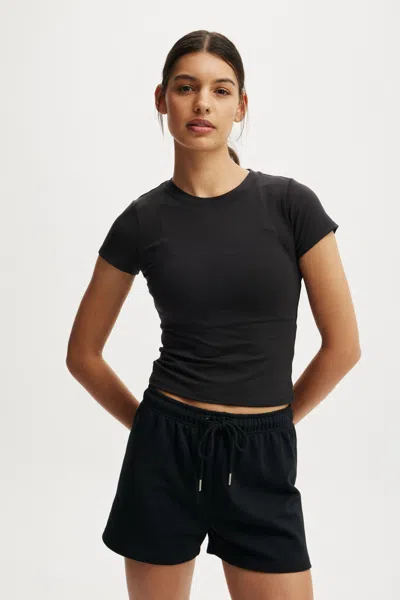 Cotton On Ultra Soft Fitted Tshirt In Black