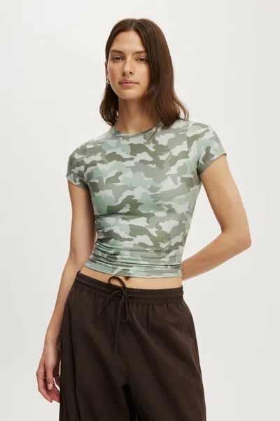 Cotton On Ultra Soft Fitted Tshirt In Camo