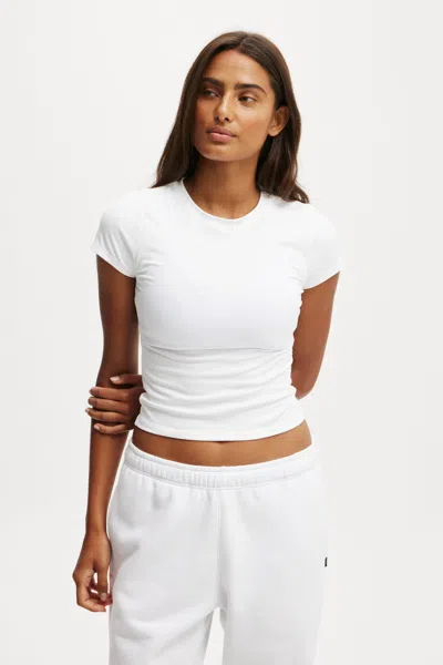Cotton On Ultra Soft Fitted Tshirt In White