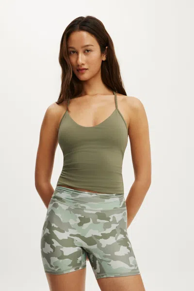 Cotton On Ultra Soft V Neck Racer Back Tank In Green