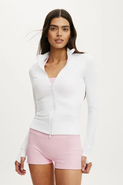Cotton On Ultra Soft Zip Through Jacket In White